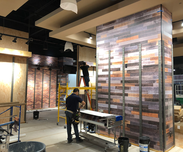 Custom wall finish craftsmanship